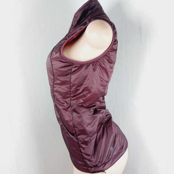 Lululemon Women's Pep Red Layer Up Sleeveless Thermal Puffer Vest Size 6 - Picture 6 of 15